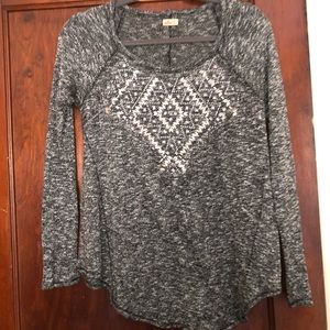 Grey long sleeve with detail